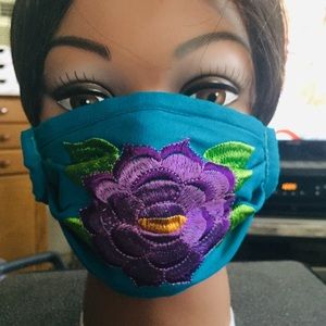 “Authentic Mexican” handmade embroidered facemask!